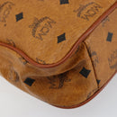 MCM Logogram Vicetos Shoulder Bag PVC Leather Brown Gold Auth 149501-17