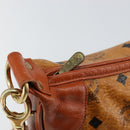 MCM Logogram Vicetos Shoulder Bag PVC Leather Brown Gold Auth 149501-9
