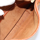 MCM Logogram Vicetos Shoulder Bag PVC Leather Brown Gold Auth 149501-10