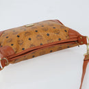 MCM Logogram Vicetos Shoulder Bag PVC Leather Brown Gold Auth 149501-6