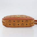 MCM Logogram Vicetos Shoulder Bag PVC Leather Brown Gold Auth 149501-5