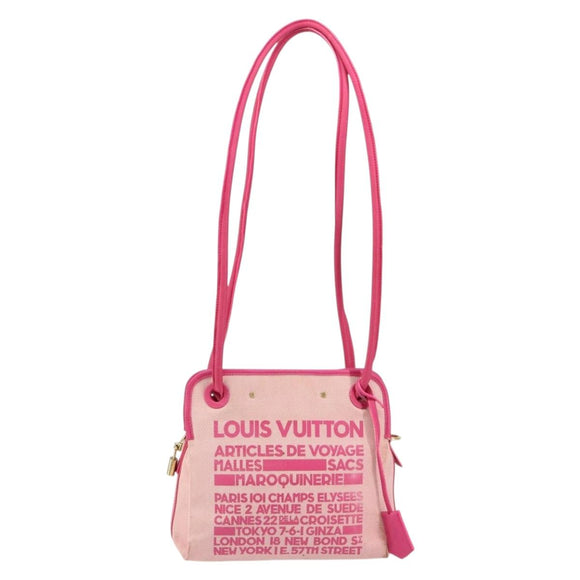 LOUIS VUITTON Cruise Line Rider Shoulder Bag Pink M92809 LV Auth 149507