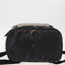 CHANEL Sports Line COCO Mark Backpack Nylon Leather White Silver CC Auth 149508-11