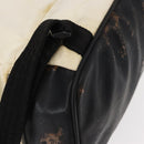 CHANEL Sports Line COCO Mark Backpack Nylon Leather White Silver CC Auth 149508-14