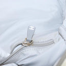 CHANEL Sports Line COCO Mark Backpack Nylon Leather White Silver CC Auth 149508-23