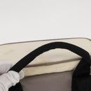 CHANEL Sports Line COCO Mark Backpack Nylon Leather White Silver CC Auth 149508-7