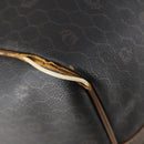 Christian Dior Honeycomb Canvas Boston Bag PVC Black Brown Auth 149510-13