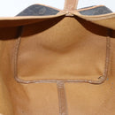 Christian Dior Honeycomb Canvas Boston Bag PVC Black Brown Auth 149510-19