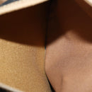 Christian Dior Honeycomb Canvas Boston Bag PVC Black Brown Auth 149510-22