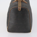 Christian Dior Honeycomb Canvas Boston Bag PVC Black Brown Auth 149510-4