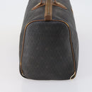 Christian Dior Honeycomb Canvas Boston Bag PVC Black Brown Auth 149510-5
