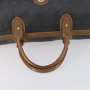 Christian Dior Honeycomb Canvas Boston Bag PVC Black Brown Auth 149510-7