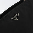 PRADA Tote Bag Nylon Black Silver Auth 149512-17