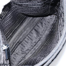 PRADA Tote Bag Nylon Black Silver Auth 149512-11