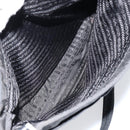 PRADA Tote Bag Nylon Black Silver Auth 149512-23