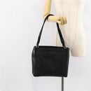 PRADA Tote Bag Nylon Black Silver Auth 149512-25