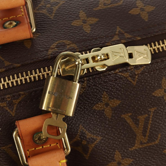 LOUIS VUITTON Monogram Keepall 55 Boston Bag M41424 LV Auth 149515AV