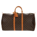 LOUIS VUITTON Monogram Keepall 55 Boston Bag M41424 LV Auth 149515AV-13