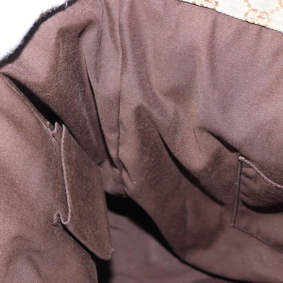 GUCCI GG Canvas Sherry Line Tote Bag Beige Pink Light blue 189669 Auth 149516