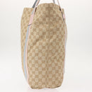 GUCCI GG Canvas Sherry Line Tote Bag Beige Pink Light blue 189669 Auth 149516-4