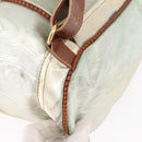 LOEWE Backpack Coated Canvas Gold Silver Auth 149520-15