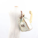LOEWE Backpack Coated Canvas Gold Silver Auth 149520-18