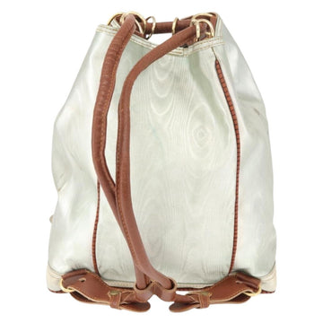 LOEWE Backpack Coated Canvas Gold Silver Auth 149520 - 0
