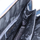 Salvatore Ferragamo Gancini Hand Bag Leather 2way Navy Gold Auth 149521-20