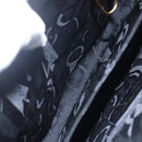 Salvatore Ferragamo Gancini Hand Bag Leather 2way Navy Gold Auth 149521-23