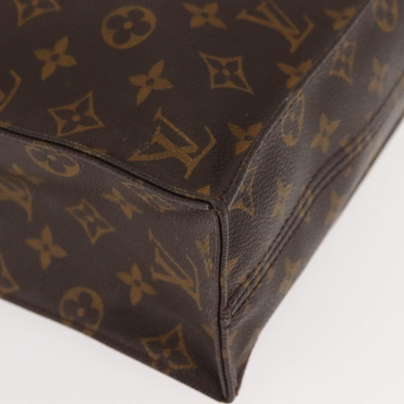 LOUIS VUITTON Monogram Sac Plat Hand Bag M51140 LV Auth 149524