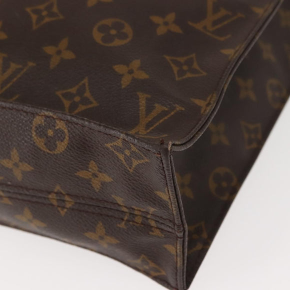 LOUIS VUITTON Monogram Sac Plat Hand Bag M51140 LV Auth 149524