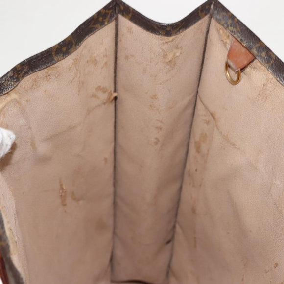 LOUIS VUITTON Monogram Sac Plat Hand Bag M51140 LV Auth 149524