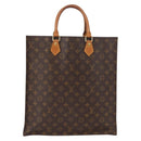 LOUIS VUITTON Monogram Sac Plat Hand Bag M51140 LV Auth 149524-2
