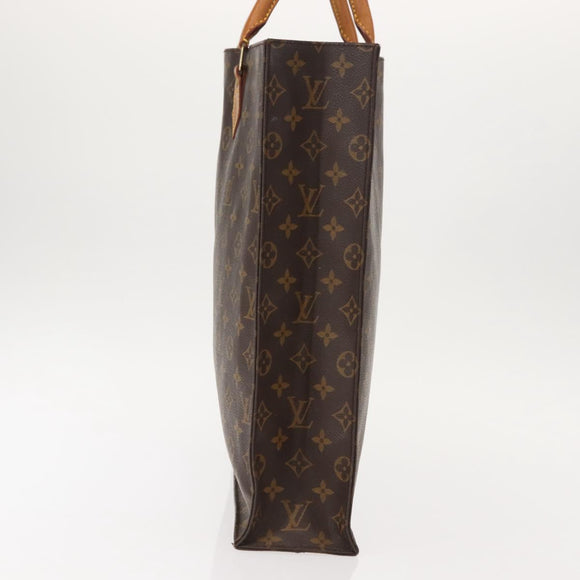 LOUIS VUITTON Monogram Sac Plat Hand Bag M51140 LV Auth 149524