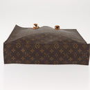 LOUIS VUITTON Monogram Sac Plat Hand Bag M51140 LV Auth 149524-5