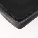 Christian Dior Hand Bag Leather Black Gold Auth 149531-15