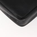 Christian Dior Hand Bag Leather Black Gold Auth 149531-16