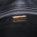 Christian Dior Hand Bag Leather Black Gold Auth 149531-10