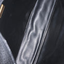 Christian Dior Hand Bag Leather Black Gold Auth 149531-11