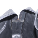 Christian Dior Hand Bag Leather Black Gold Auth 149531-19