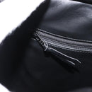 Christian Dior Hand Bag Leather Black Gold Auth 149531-21