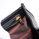 LOEWE Velazquez Hand Bag Leather Suede Brown Black gold Auth 149533-21