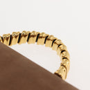 LOEWE Velazquez Hand Bag Leather Suede Brown Black gold Auth 149533-8