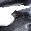 CELINE Shoulder Bag Leather Black Gold Auth 149543-12