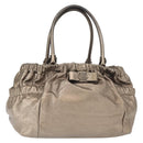 Salvatore Ferragamo Vala Shoulder Bag Leather Gold tone Auth 149548-1