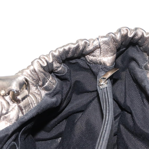 Salvatore Ferragamo Vala Shoulder Bag Leather Gold tone Auth 149548