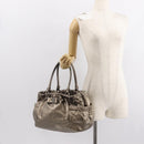 Salvatore Ferragamo Vala Shoulder Bag Leather Gold tone Auth 149548-25