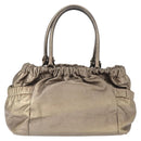 Salvatore Ferragamo Vala Shoulder Bag Leather Gold tone Auth 149548-2