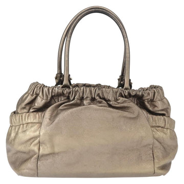 Salvatore Ferragamo Vala Shoulder Bag Leather Gold tone Auth 149548 - 0