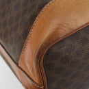 CELINE Macadam Canvas Tote Bag PVC Leather Brown Gold Auth 149549-14